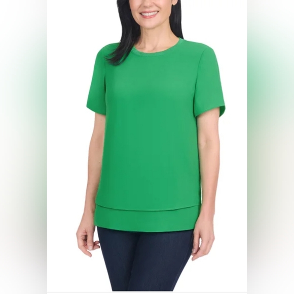Hilary Radley Tops - Hilary Radley Short Sleeve Blouse